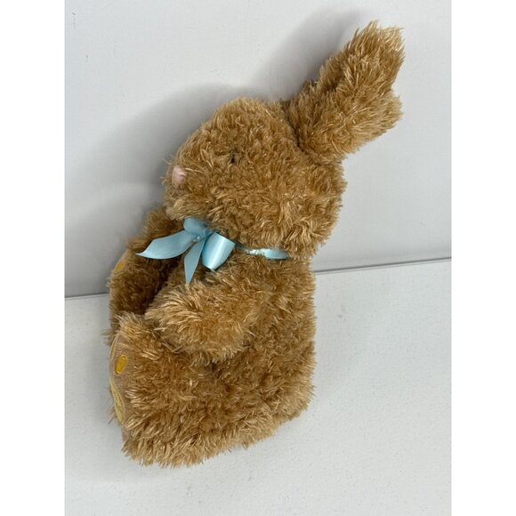 FAO Schwartz Bunny Rabbit Teddy Bear Stuffed Animal Toy Kids Plush Easter Brown - Picture 4 of 11